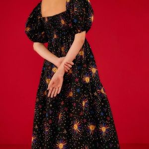 Farm Rio Rainbow Sun MIDI Dress